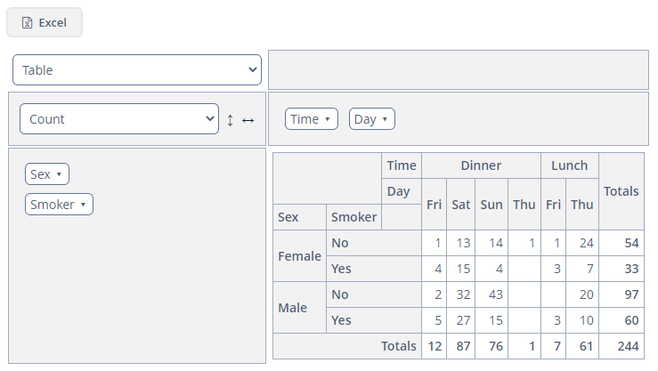 excel button