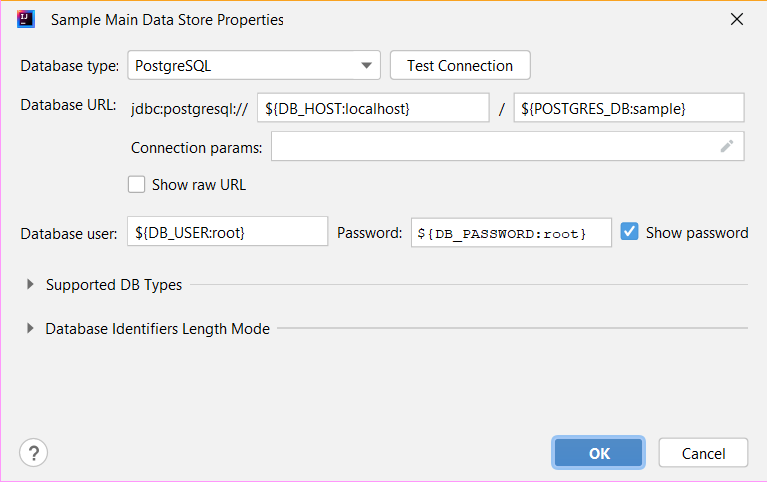 data vars