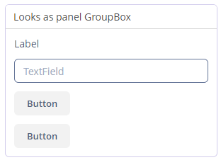 group box panel