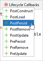 entity designer lifecycle callbacks