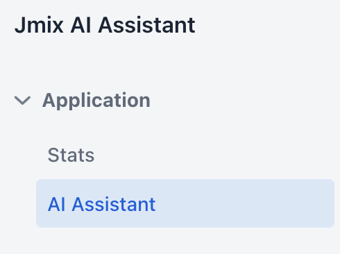 ai assistant menu