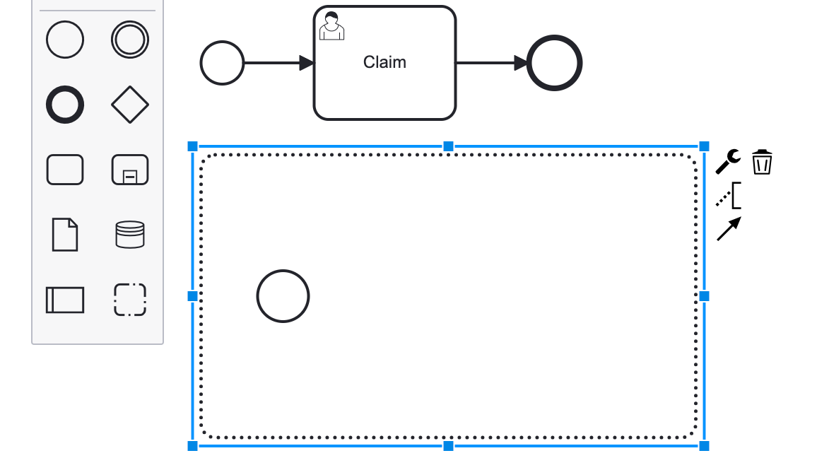 creating event subprocess 2