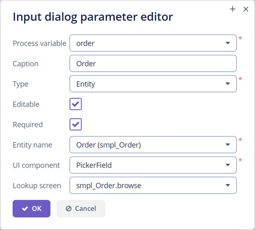 parameter editor