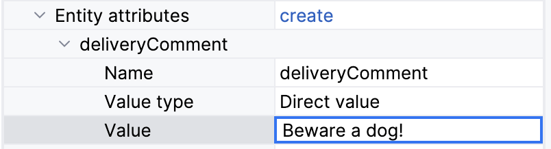 data task attribute direct