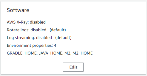 aws ebs environment settings