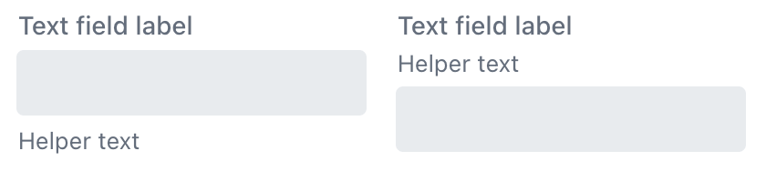 text field helper text position