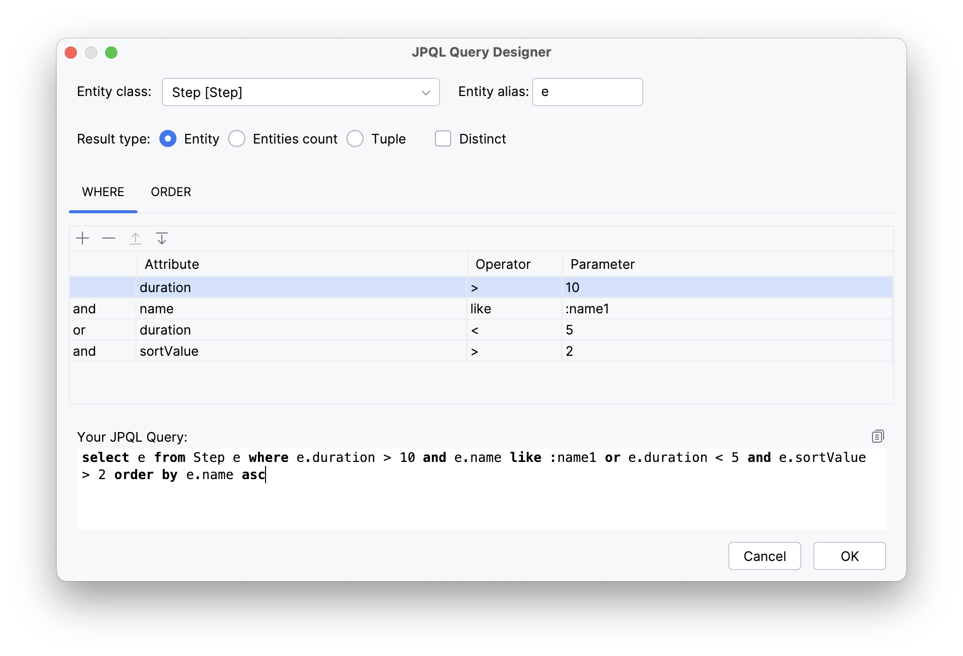 jpql designer 5